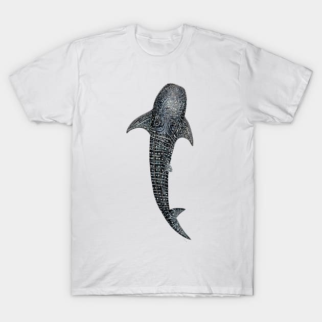 Whale shark Rhincodon typus T-Shirt by chloeyzoard